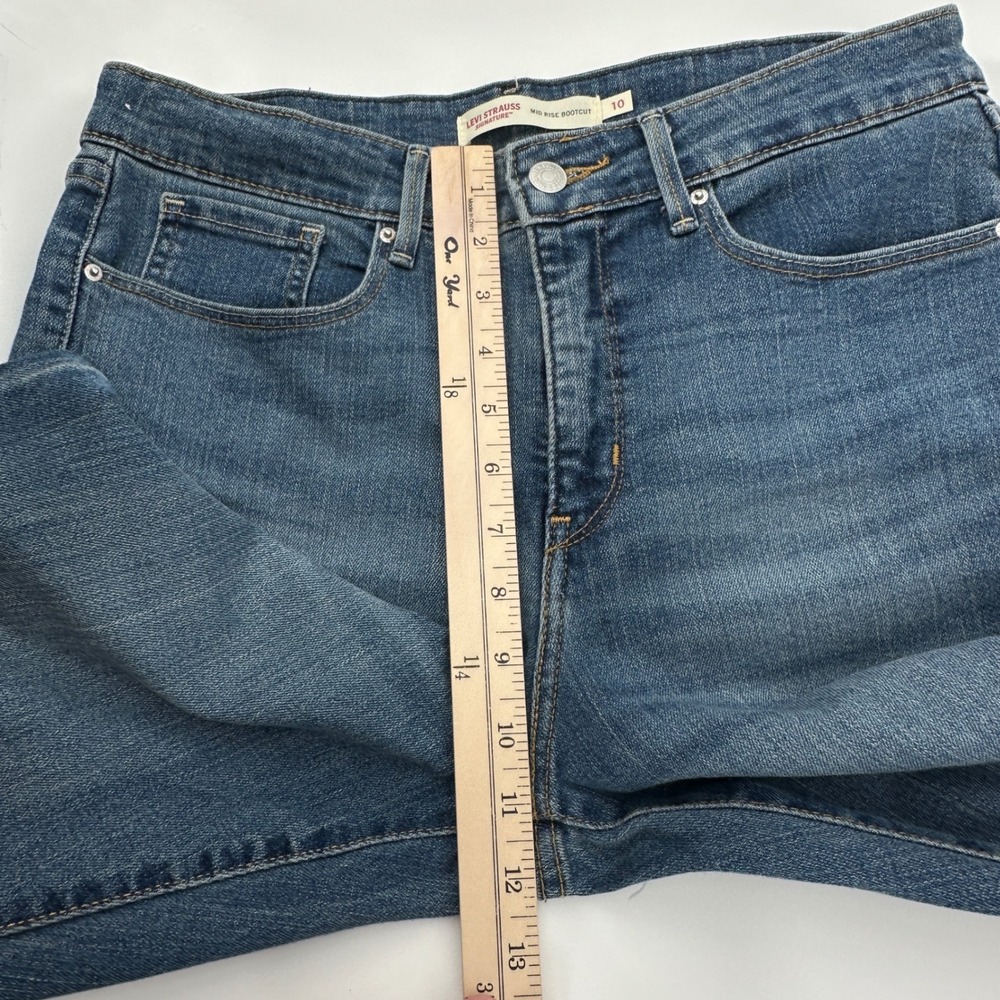 Levi Strauss Signature Womens Size 10M Blue Mid Rise Bootcut Jeans‎ W30 L32 - Picture 11 of 12